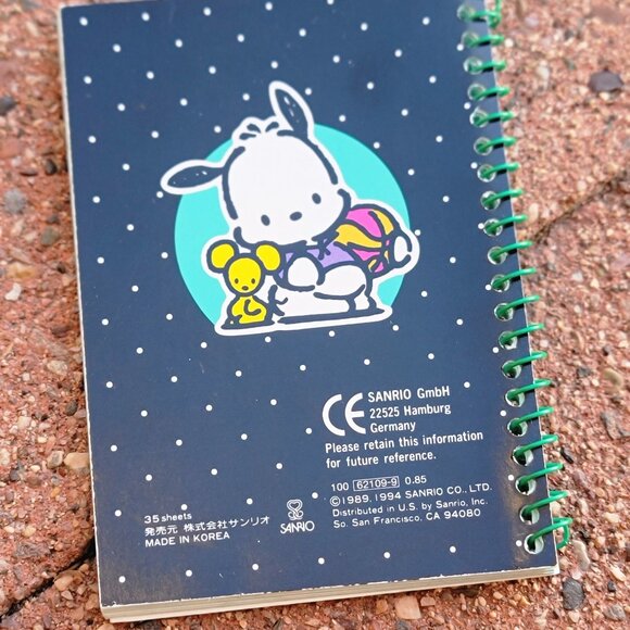 Vintage authentic 1990s Y2K SANRIO Pochacco dog Hello Kitty spiral notebook - Picture 15 of 16